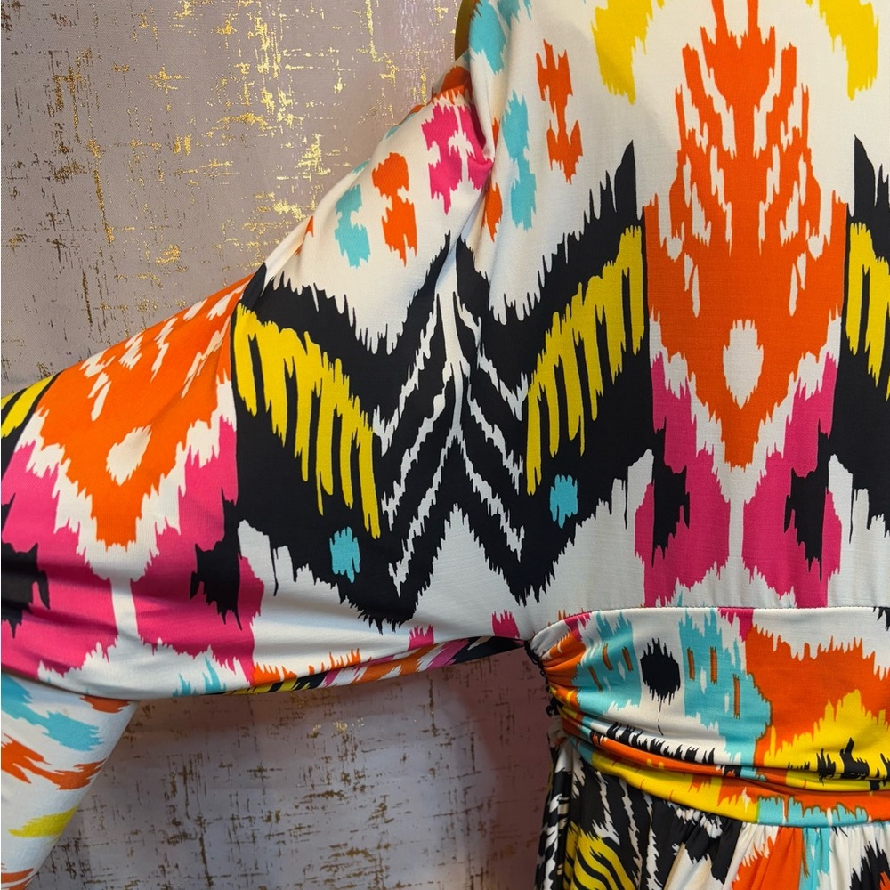 Fashion to Figure Multicolor Abstract Dress - Picture 8 of 10